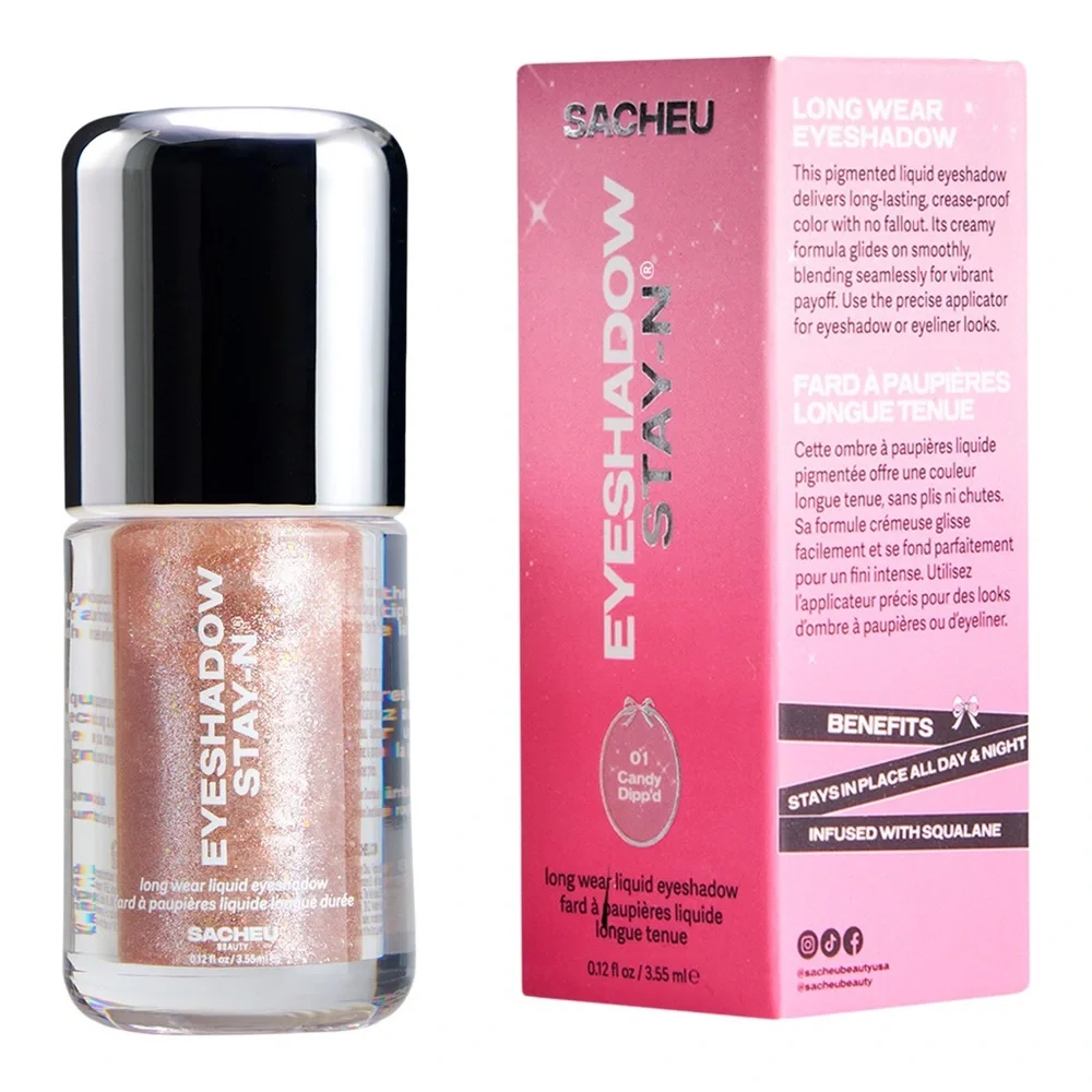 Sacheu Long Wear Liquid Eyeshadow STAY-N 01 Candy Dipp’d Champagne Shimmer
